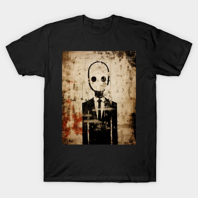 Slenderman Painting Art T-Shirt by Soulphur Media